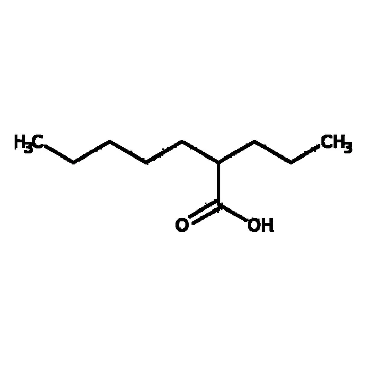 2-Propylheptanoic Acid Fórmula estrutural